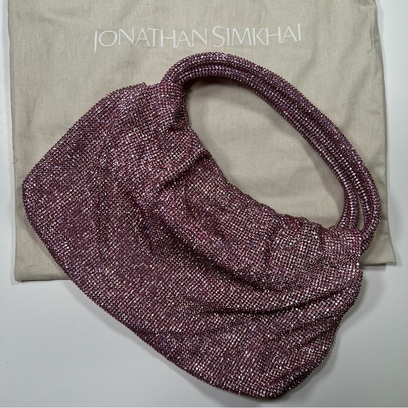 JONATHAN SIMKHAI Ellerie Crystal Mini Bag in Taffy Pink NEW with tag! - Picture 2 of 11